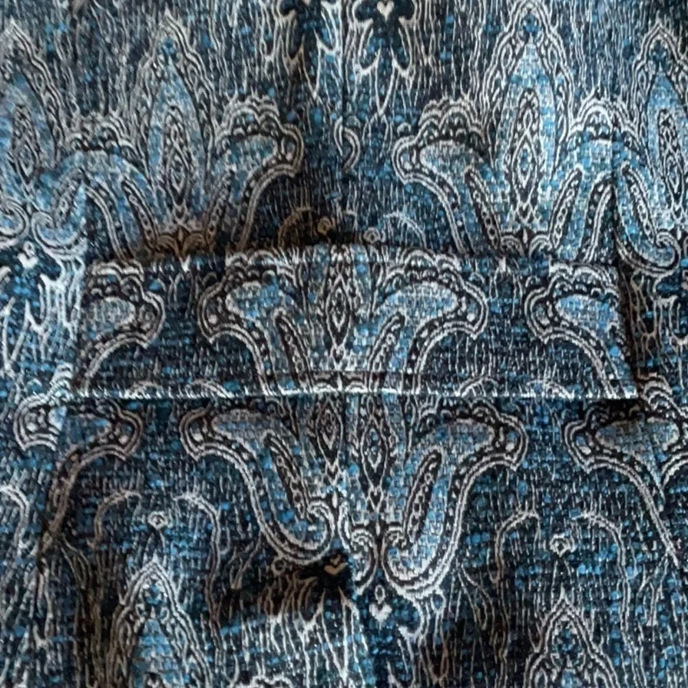 Vtg Oscar an Oscar de la Renta Company Fleur-de-lys Jacquard Print Jacket Sz-4
